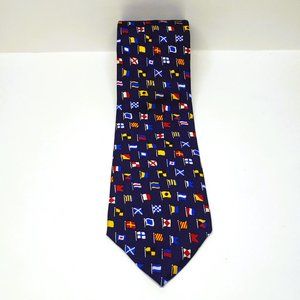 Alynn Neckware Tie A-Z International Country Flags Necktie 100% Silk USA Made